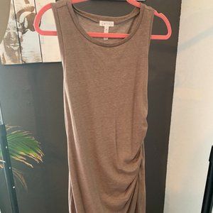 Brown sleeveless dress